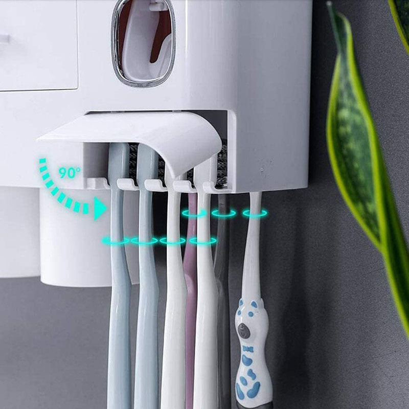 Automatic toothbrush holder